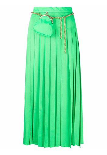 Seen Users high-waisted pleated midi skirt - Verde