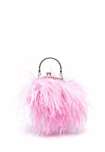 Seen Users ostrich feather bag - Rosa