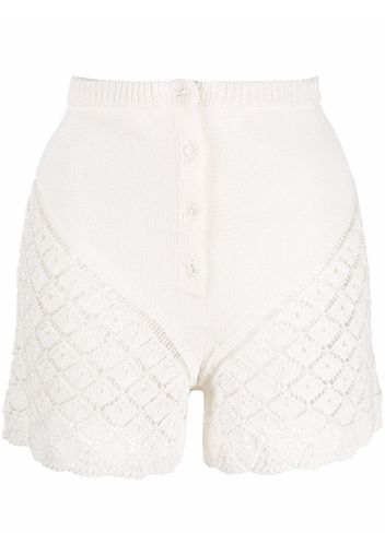 Seen Users Shorts traforati - Bianco