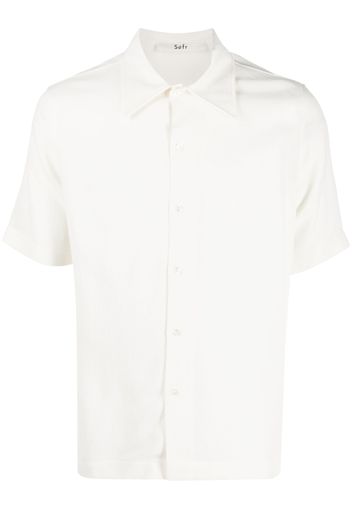 Séfr buttoned short-sleeved shirt - Toni neutri