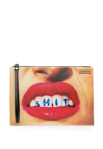 lipstick photo clutch bag