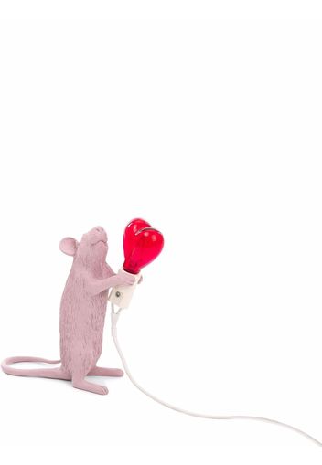 Seletti Lampada a forma di topo Valentine's Day - Rosa