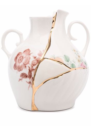 Seletti kintsuji 24kt gold-repair vase - Bianco