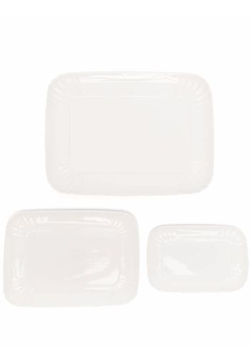 Seletti ceramic plate set - Bianco