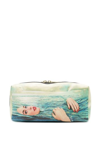 Seletti Trousse da bagno Sea Girl con stampa - Blu