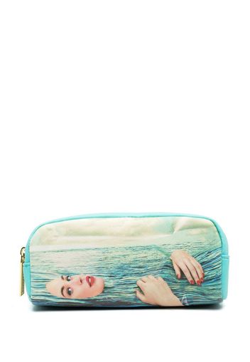 Seletti, Seletti Trousse da bagno con stampa Sea Girl - Blu