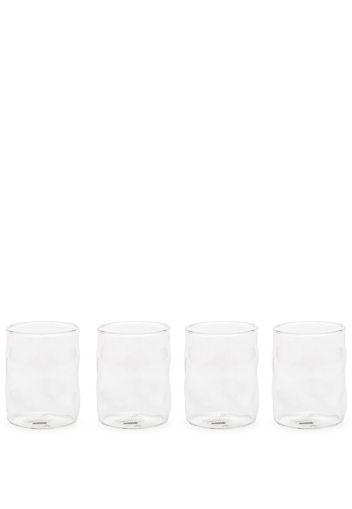 Seletti set of four asymmetric glasses