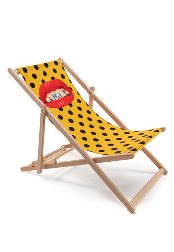 Seletti polka-dot deck chair - YELLOW