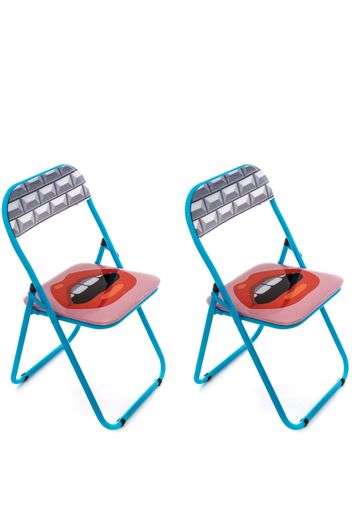 Seletti Sedie padded chair - Blu