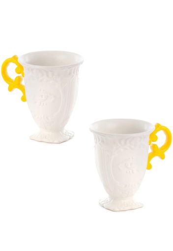 Seletti Set di 2 tazze I-Wares in porcellana - Bianco