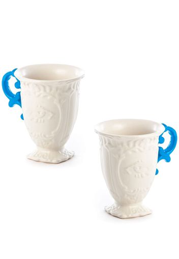 Seletti Set di 2 tazze I-Wares in porcellana - Bianco