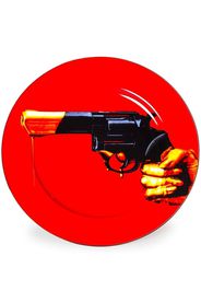 Seletti Piatto Revolver in porcellana - Rosso