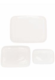 Seletti ceramic plate set - Bianco