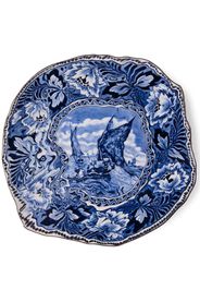 Seletti x Diesel Living Mastricht Ship porcelain plate - Blu