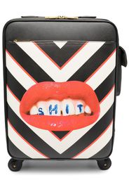 Seletti lips-print suitcase - Nero