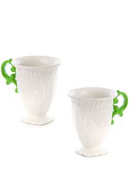 Seletti Set di 2 tazze I-Wares in porcellana - Bianco