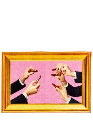 Seletti Tappetino con stampa Lipstick (60x90cm) - Multicolore