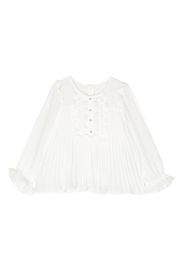 Self-Portrait Kids Blusa con ruches - Bianco