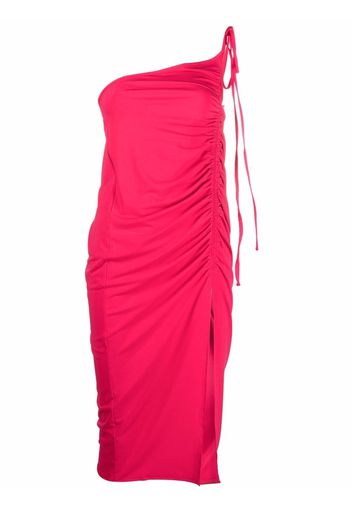 Self-Portrait one shoulder slit dress - Rosa