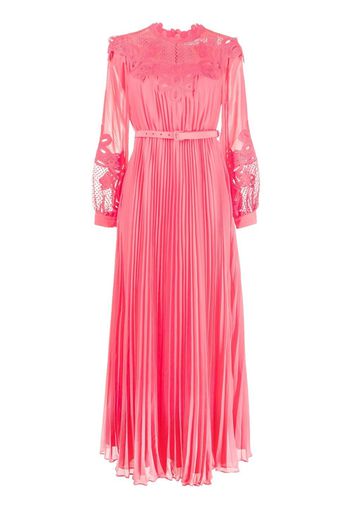 Self-Portrait lace-panel maxi dress - Rosa