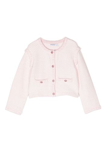 Self-Portrait Cardigan con bottoni - Rosa