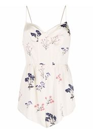 Self-Portrait bow detail flared dress - Bianco