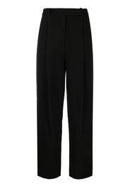 Self-Portrait high-waist straight trousers - Nero