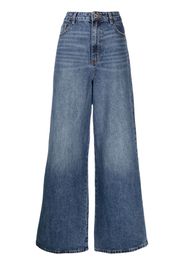 Self-Portrait wide-leg jeans - Blu