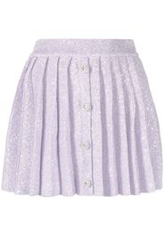 Self-Portrait sequin-embellished tiered midi skirt - Toni neutri