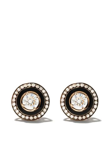 18kt rose gold diamond Mina earrings