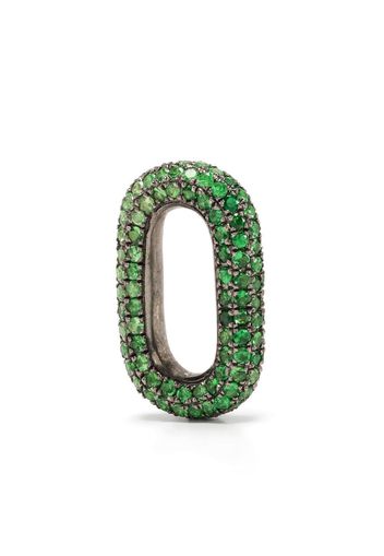 Selim Mouzannar Tsavourite embellished link earring charm - Verde