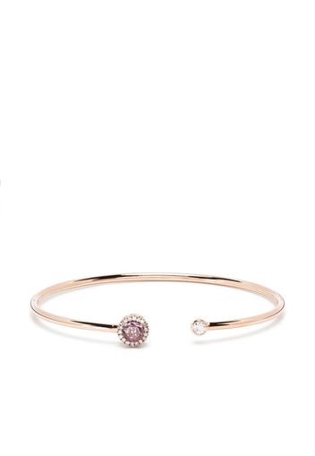 Selim Mouzannar 18kt rose gold sapphire and diamond cuff bracelet - Oro