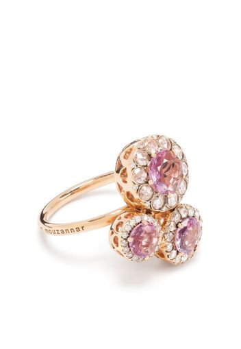 Selim Mouzannar 18kt rose gold sapphire and diamond ring - Oro