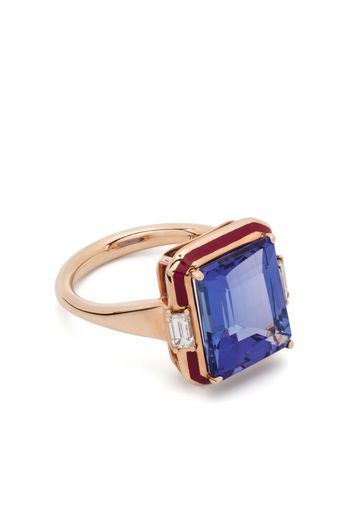 Selim Mouzannar 18kt rose gold Gemma tanzanite and diamond ring - Rosa