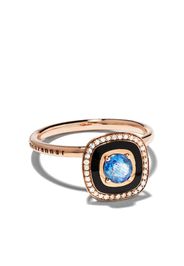 18kt rose gold sapphire diamond Mina ring