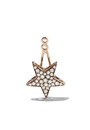 18kt rose gold diamond Star ear jacket