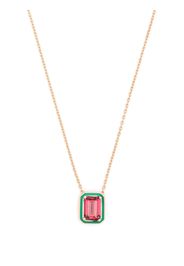 Selim Mouzannar 18kt rose gold Mina rhodolite necklace - Oro