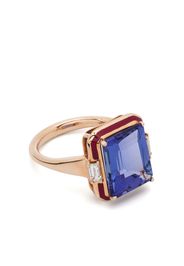 Selim Mouzannar 18kt rose gold Gemma tanzanite and diamond ring - Rosa