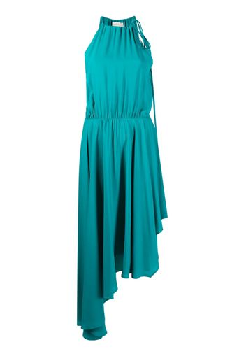 Semicouture asymmetric-hem sleeveless dress - Blu