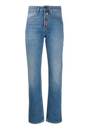 high-rise straight jeans