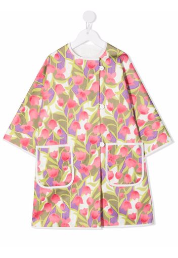 Señorita Lemoniez Vistillas floral-print coat - Bianco