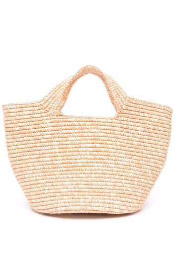 Sensi Studio woven straw tote bag - Rosa