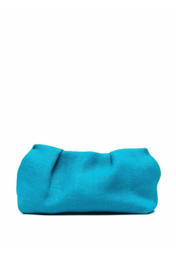 Sensi Studio straw clutch bag - Blu