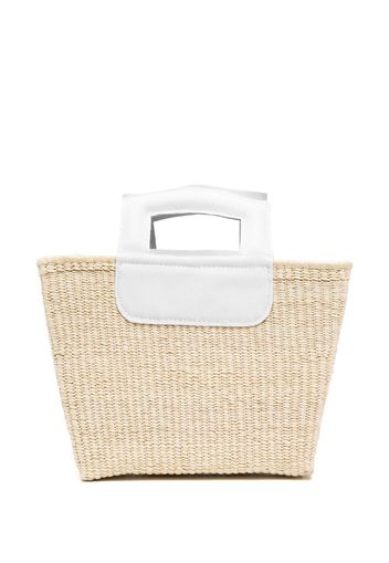 Sensi Studio Canasta straw tote bag - Marrone