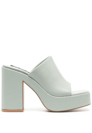 Senso Yael leather mules - Verde