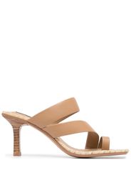 Senso Mandy leather mules - Marrone