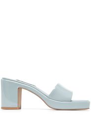 Senso Stevie 85mm patent leather mules - Blu