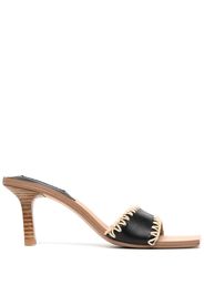 Senso Mara 80mm leather mules - Marrone