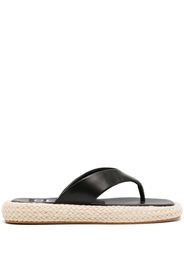 Senso Bianca braided-sole sandals - Nero