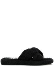 Senso Bubbles terry-cloth effect sandals - Nero